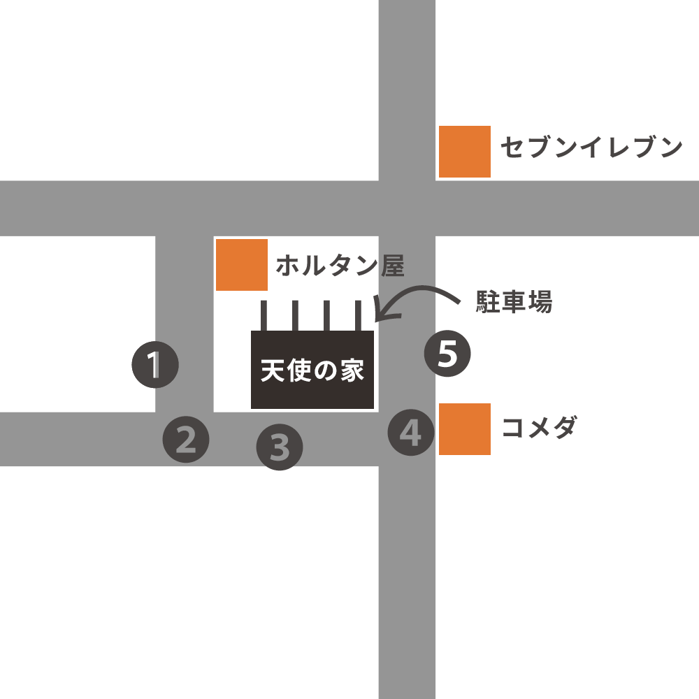 名古屋市北区天使の家住宅型有料老人ホームへのアクセスマップ